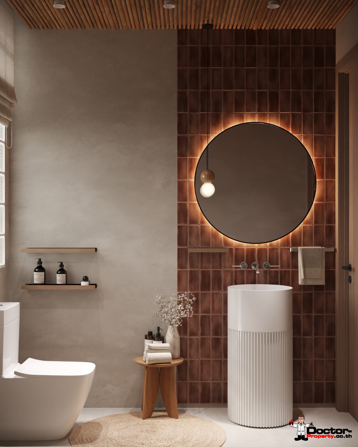 Luxury 3 Bedroom Pool Villa with Partial Sea View in Plai Laem, Koh Samui – For Sale